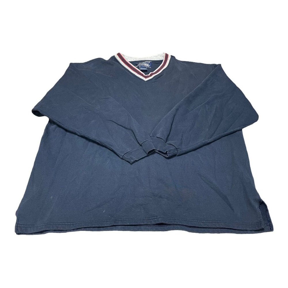 Vintage LL Bean Russell‎ Athletic Pullover Sweatshirt Men's Adult 2XL V Neck